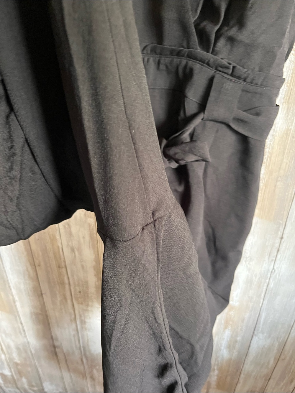 Lulus Black Sleeveless Wide Leg Jumpsuit Tie Waist Romper Size Large - Picture 7 of 7